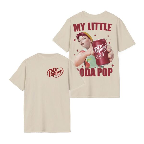 [CUSTOM Characters] Dr Pepper 2 Sides Shirt, My Little Soda Pop Jinu Baby Abby Romance Shirt, Saja Boys Shirt, Kpop Demon Hunters Merch