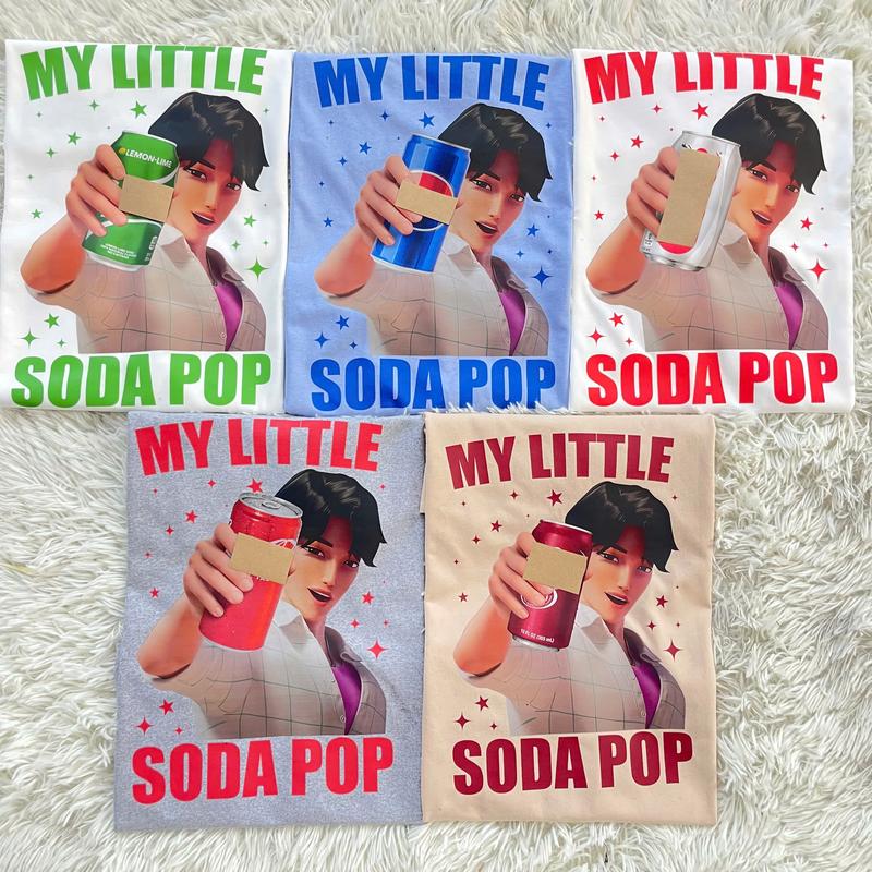 [CUSTOM DRINK] Jinu Dr Pepper Shirt, Kpop Saja Boys Shirt, Saja Boys Fan Gifts, Kpop Demon Hunters Shirt, Demon Hunters Merch, Kpop Huntrix Pin Shirt
