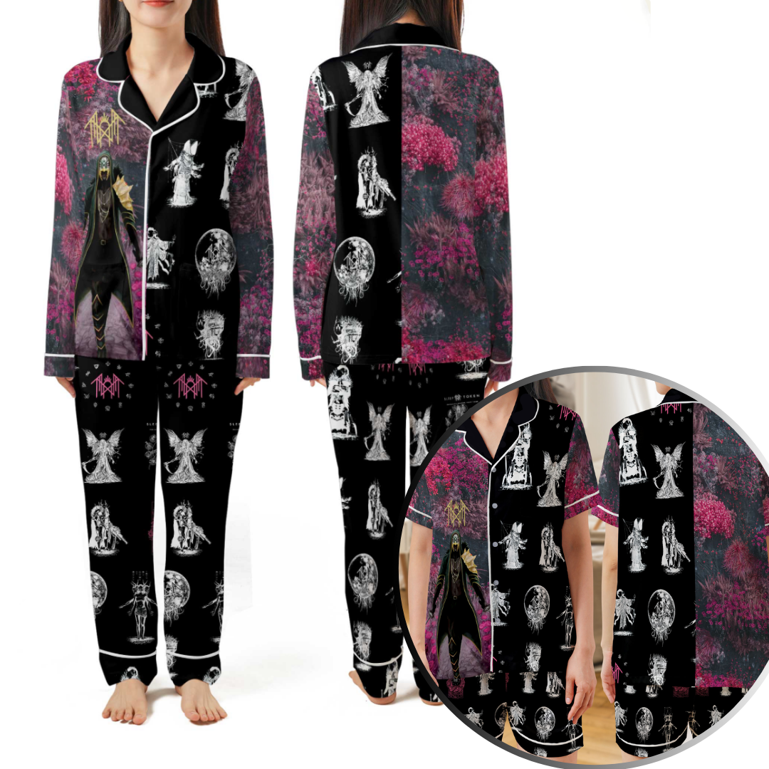 Sleep Token Even in Arcadia Pajamas Vintage Set, Short / LONG Sleeve Top