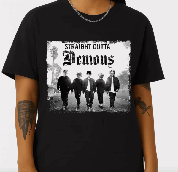 Straight Outta Demons Shirt, kpop demon hunters shirt, Jinu Abby T-shirt, Kpop Demon Hunter Villain Tee, Saja boys Shirt