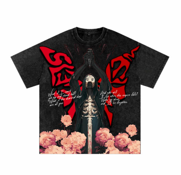 (all printed) Sleep Token 2 Sides Washed Shirt, Damocles Sleep Token Shirt