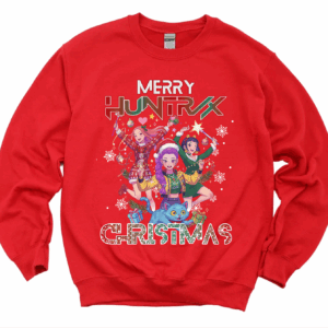 Merry Huntrix Christmas Shirt, Huntrix Shirt, Kpop Demon Hunters Merch