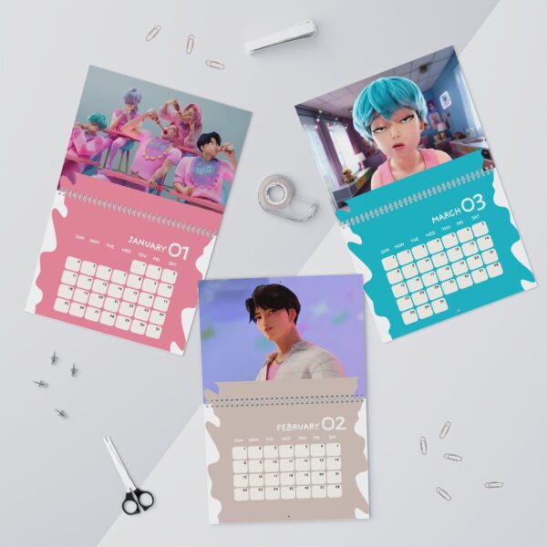 Saja Boys Calendar | 2026 Calendar | Jinu Abby Romance  | Gift for Daughter | Saja Boys | Kpop Hunters