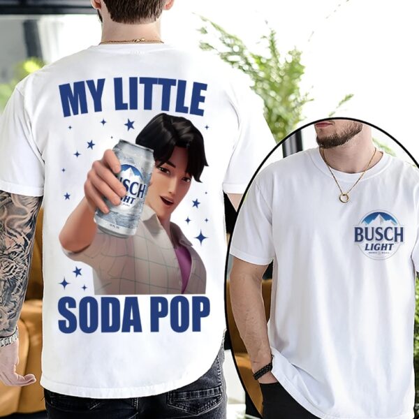 Busch Saja Boys My Little Soda Pop 2 Sided Shirt, Kpop Demon Hunters Shirt, Saja Boys Huntrix,Kpop Demon Boy Shirt, Kpop Movie Apparel, Jinu Tee, Soda Pop Shirt