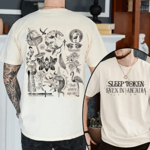 Vintage Even In Arcadia Sleep Token Shirt, Sleep Token Album 2 Sides Shirt, Rock Band Merch