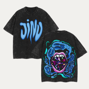 (all printed) Jinu Saja Boys Washed Shirt, Kpop Demon Hunters Shirt