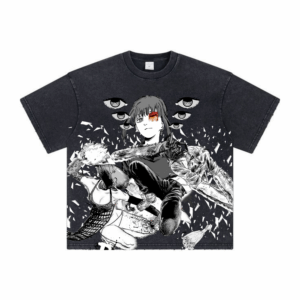 (all printed) CHAINSAW MAN Washed Tee Shirt