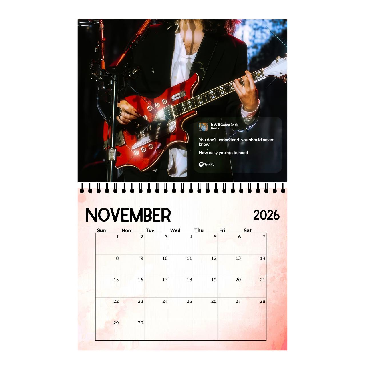 Hozier Calendar | 2026 Calendar | Wall Calendar Hozier Calendar | 2026 Calendar | Wall Calendar