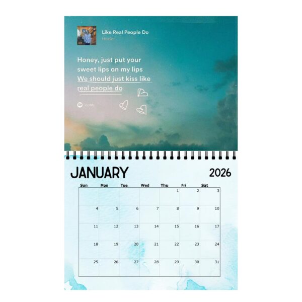 Hozier Calendar | 2026 Calendar | Wall Calendar