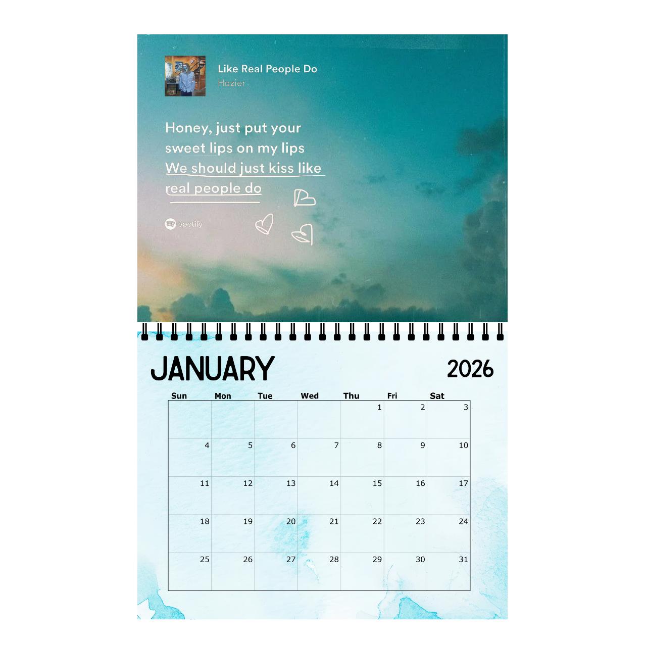 Hozier Calendar | 2026 Calendar | Wall Calendar Hozier Calendar | 2026 Calendar | Wall Calendar