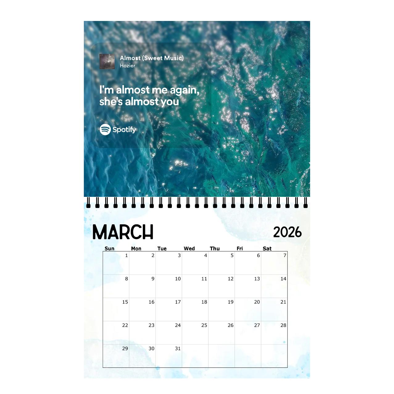 Hozier Calendar | 2026 Calendar | Wall Calendar Hozier Calendar | 2026 Calendar | Wall Calendar