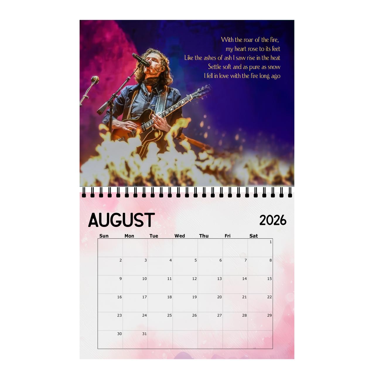 Hozier Calendar | 2026 Calendar | Wall Calendar Hozier Calendar | 2026 Calendar | Wall Calendar
