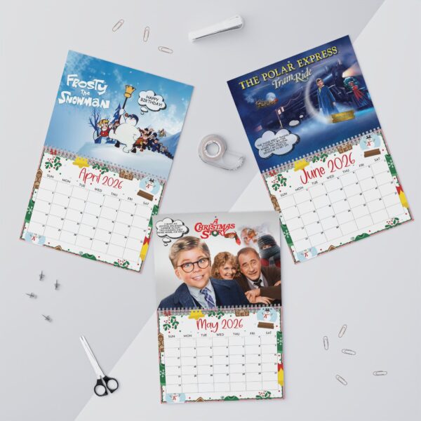 Christmas Movie Calendar | 2026 Calendar | Wall Calendar