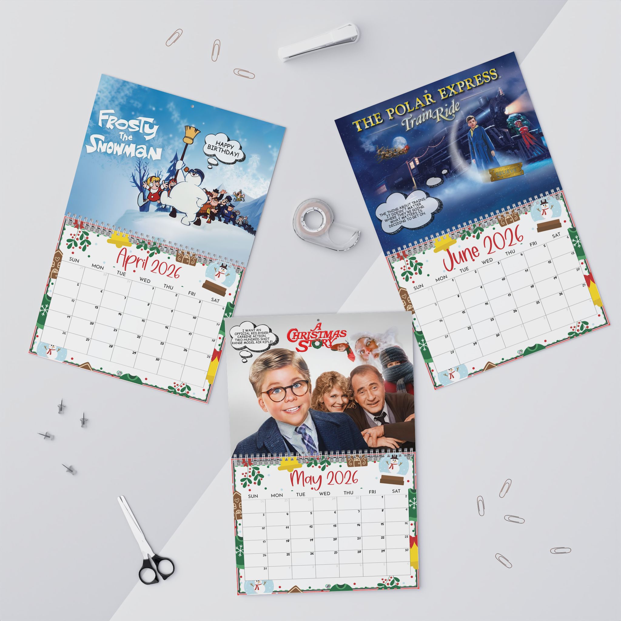 Christmas Movie Calendar | 2026 Calendar | Wall Calendar Christmas Movie Calendar | 2026 Calendar | Wall Calendar