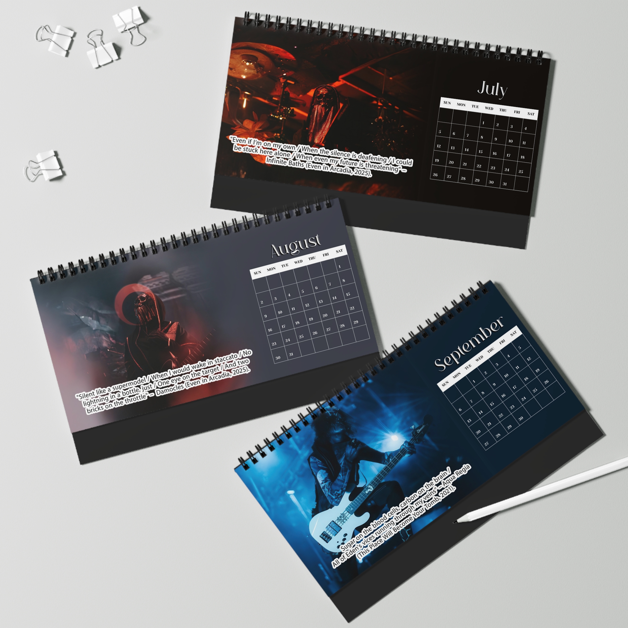 Sleep Token Desktop Calendar | 2026 Calendar | DeskTop Calendar Sleep Token Desktop Calendar | 2026 Calendar | DeskTop Calendar