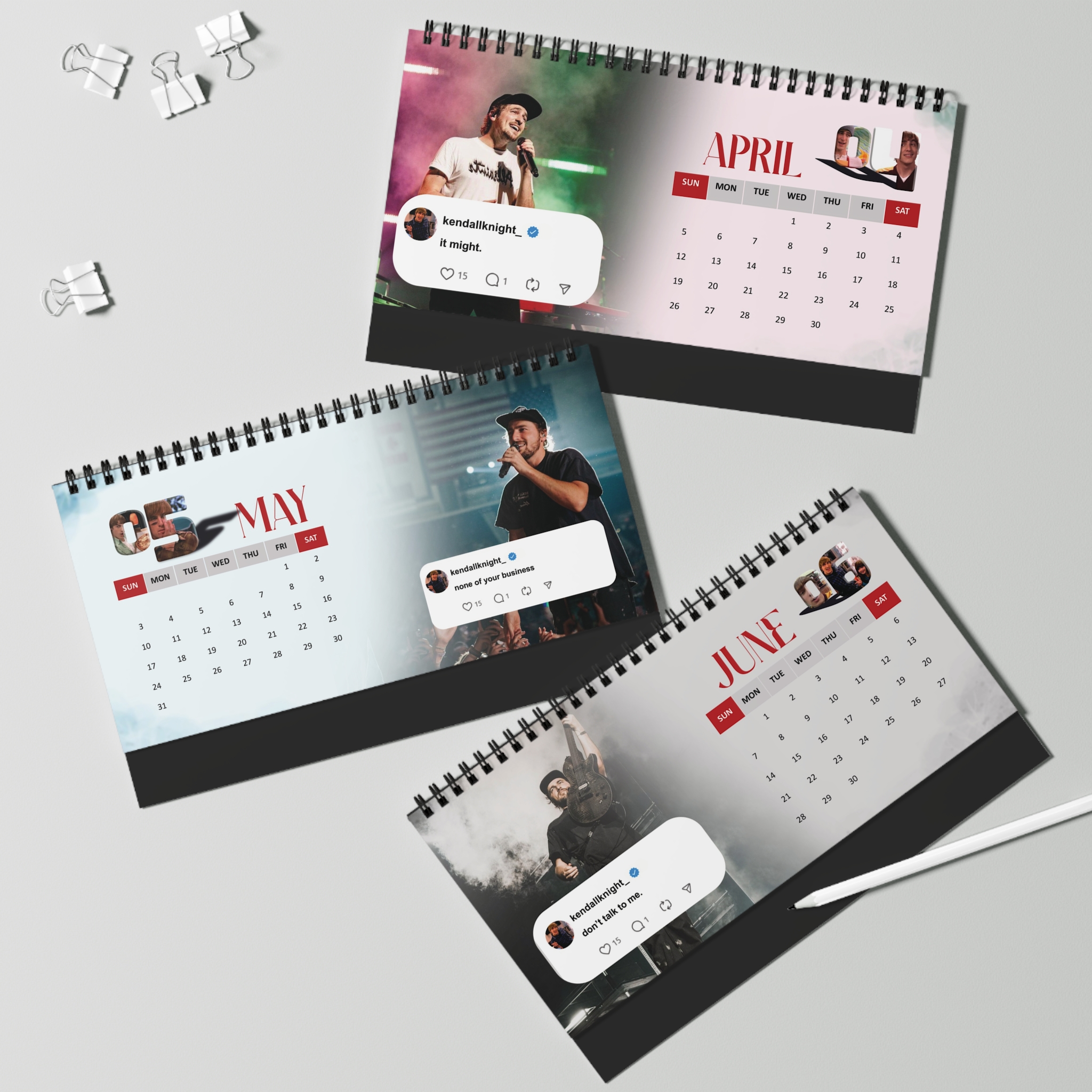 BIG TIME RUSH | 2026 Desk Calendar