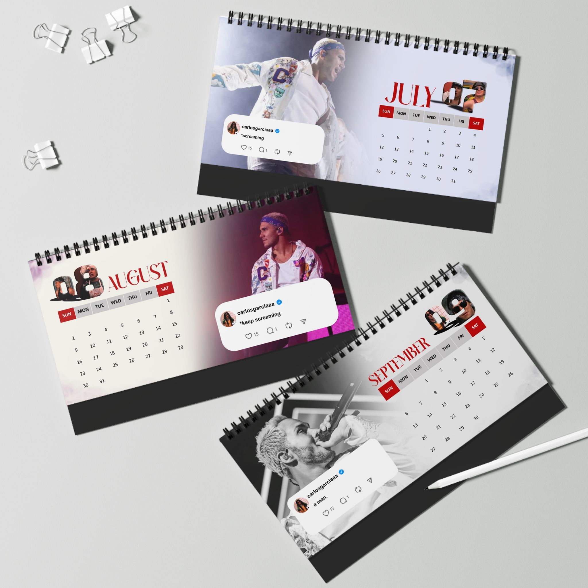 BIG TIME RUSH | 2026 Desk Calendar