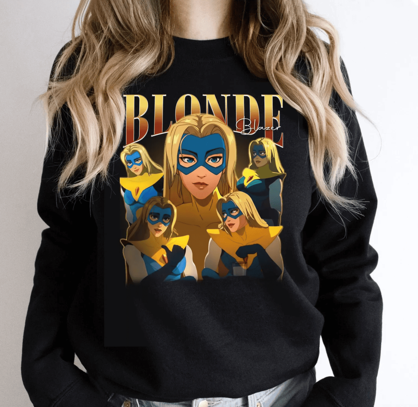 Blonde Blazer Dispatch Game Tee – Kpop Gaming Fan Sweatshirt
