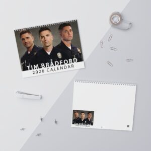 The Rookie Tim Bradford 2026 Calendar, Eric Winter Calendar, The Rookie Merch, TV Show Merch