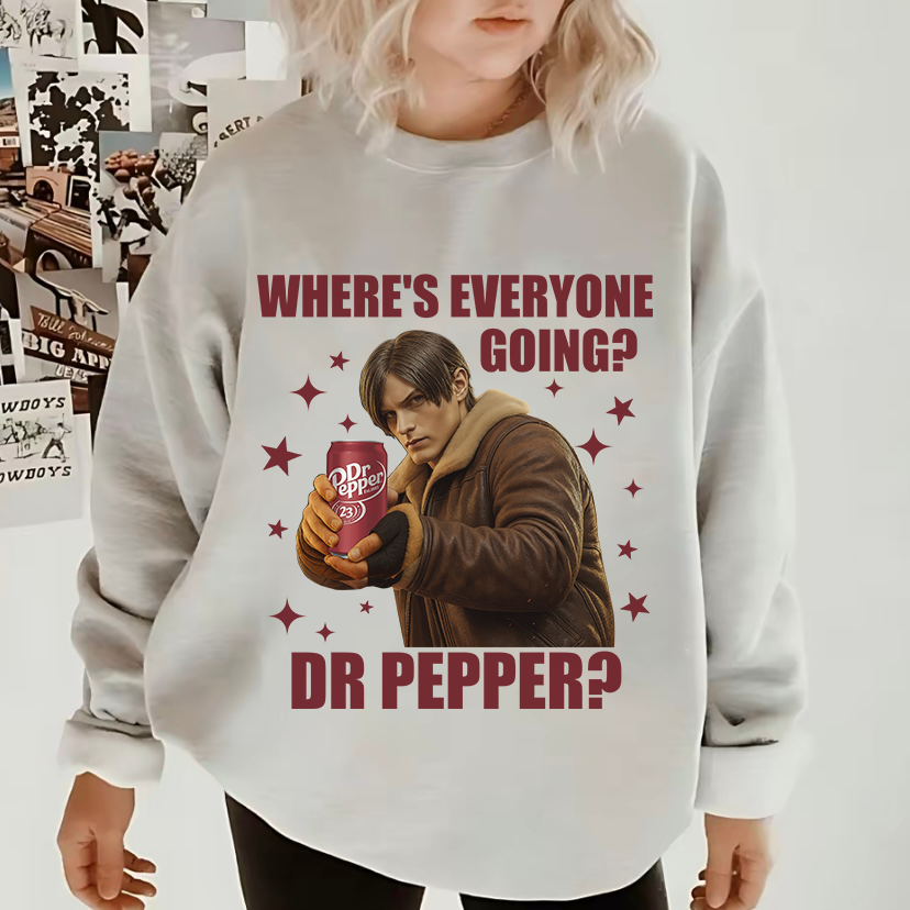 Leon Kennedy Dr Pepper Shirt, Resident Evil 4 Shirt