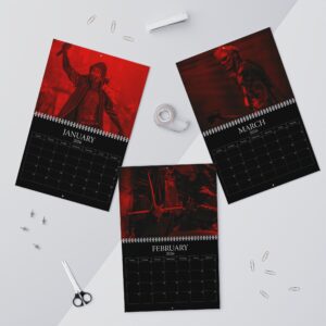 Red Gothic Sleep Token Calendar, Sleep Token 2026 Calendar