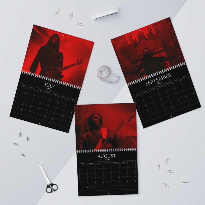 Red Gothic Sleep Token Calendar, Sleep Token 2026 Calendar - Melody Prints