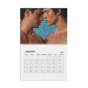 Heated Rivalry Gay Romance Hockey 2026 Wall Calendar