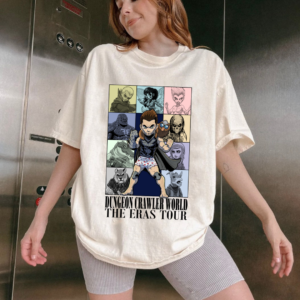 Donut And Mongo T-shirt, Dungeon Crawler Carl Eras Tour Shirt, Sci Fi Fantasy Tee