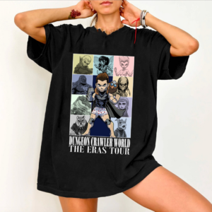 Donut And Mongo T-shirt, Dungeon Crawler Carl Eras Tour Shirt, Sci Fi Fantasy Tee