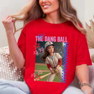 Hit The Dang Ball T-shirts, Retro Funny Doll T-Shirt, Offensive Weird Gift, Trendy Tee